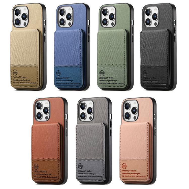 Twill Fabric Leather Vertical Flip RFID Card Bag Phone Case, For iPhone 11 Pro, For iPhone X / XS