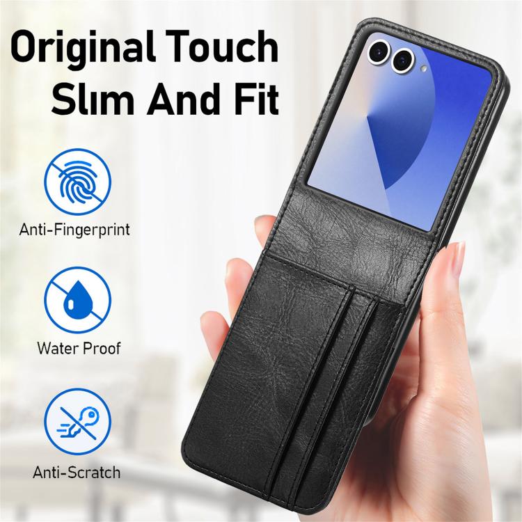 Vertical Flip Card Slot Leather Phone Case
