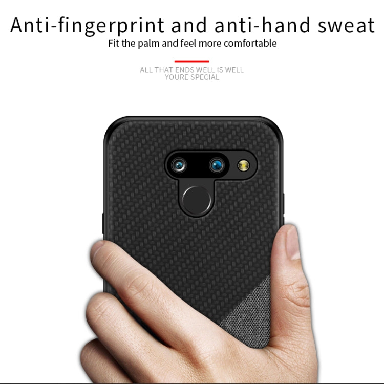 PINWUYO Hong Series Anti-fall TPU+ Chemical Fiber Cloth Protective Cover for, LG K50 / Q60, LG G8 / G8 ThinQ