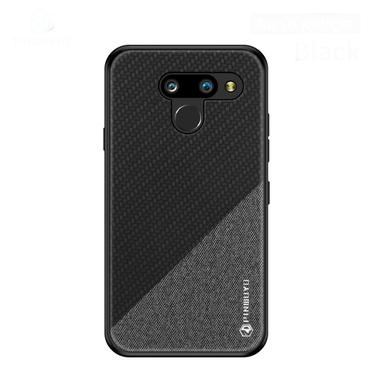 PINWUYO Hong Series Anti-fall TPU+ Chemical Fiber Cloth Protective Cover for, LG K50 / Q60, LG G8 / G8 ThinQ