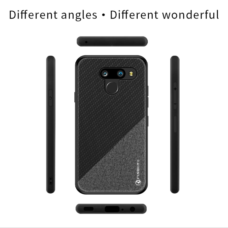 PINWUYO Hong Series Anti-fall TPU+ Chemical Fiber Cloth Protective Cover for, LG K50 / Q60, LG G8 / G8 ThinQ