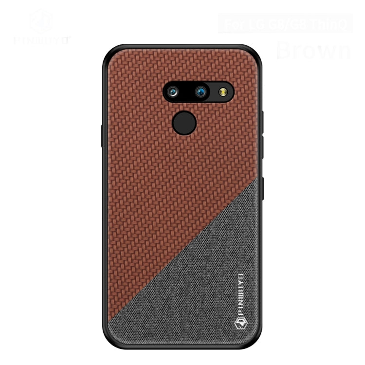 PINWUYO Hong Series Anti-fall TPU+ Chemical Fiber Cloth Protective Cover for, LG K50 / Q60, LG G8 / G8 ThinQ