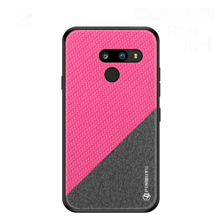 PINWUYO Hong Series Anti-fall TPU+ Chemical Fiber Cloth Protective Cover for, LG K50 / Q60, LG G8 / G8 ThinQ