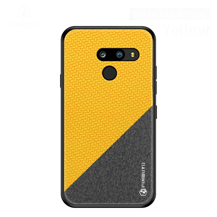 PINWUYO Hong Series Anti-fall TPU+ Chemical Fiber Cloth Protective Cover for, LG K50 / Q60, LG G8 / G8 ThinQ