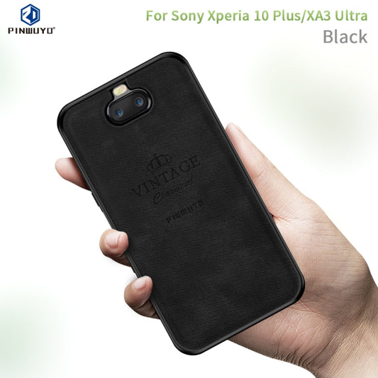 PINWUYO Shockproof Waterproof Full Coverage TPU + PU cloth+Anti-shock cotton Protective Case  for, Sony Xperia 10 Plus / XA3 Ultra, Sony Xperia L3