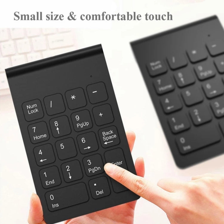 18 Keys 2.4GHz Mini USB Numeric Keypad, Wireless Black