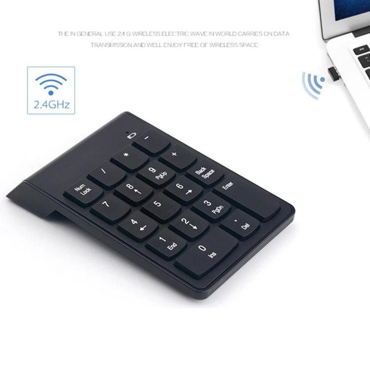 18 Keys 2.4GHz Mini USB Numeric Keypad, Wireless Black