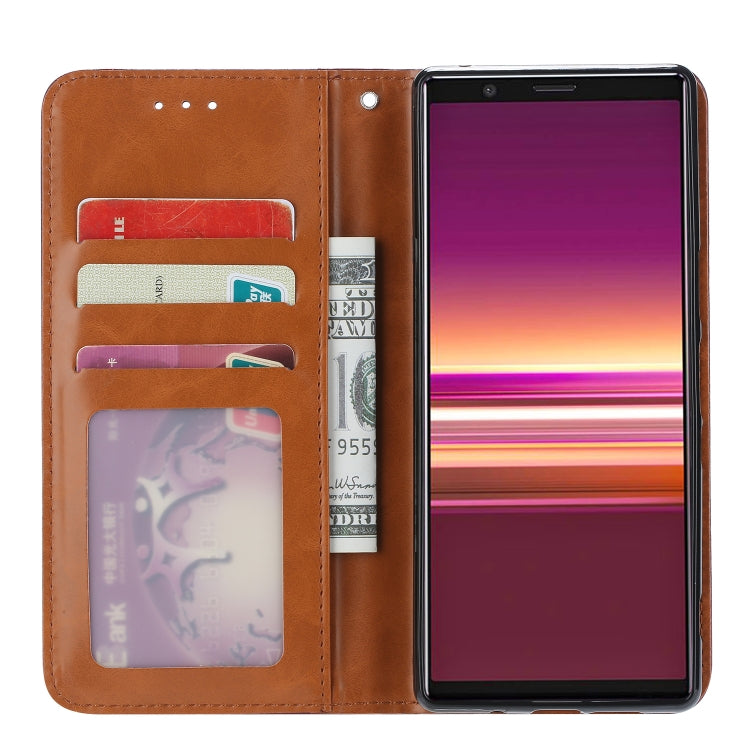 For Sony Xperia 5 Knead Skin Texture Horizontal Flip Leather Case with Photo Frame & Holder & Card Slots & Wallet, For Sony Xperia 5