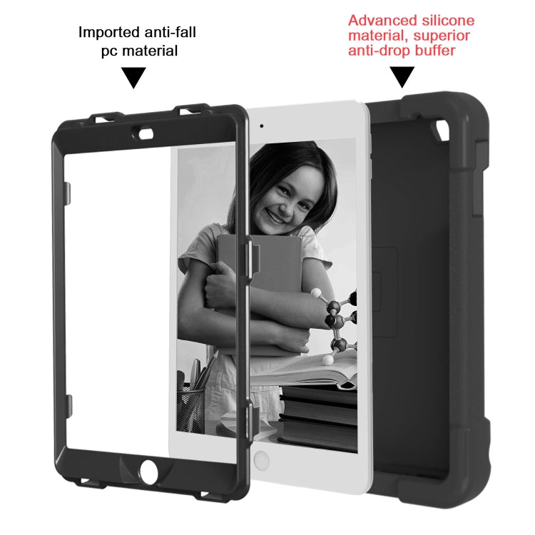 EVA + PC Flat Protective Shell with 360 ° Rotating Bracket, For iPad MINI1/2/3, For iPad MINI 4/5, For iPad Air/Air2/Pro9.7