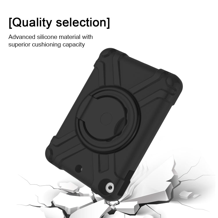 EVA + PC Flat Protective Shell with 360 ° Rotating Bracket, For iPad 10.2