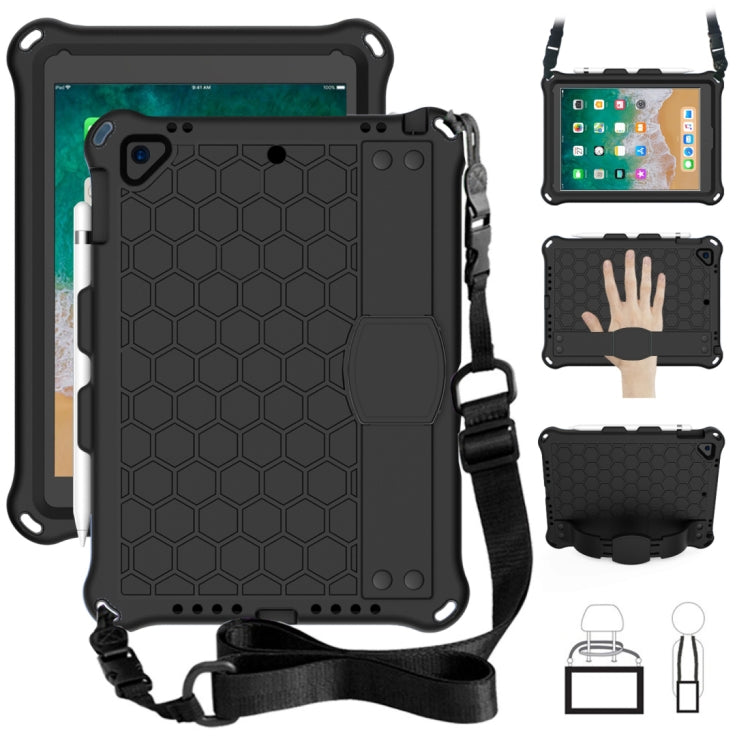 Honeycomb Design EVA + PC Four Corner Anti Falling Flat Protective Shell With Straps, For iPad Air/Air2/Pro9.7, For iPad 10.2, For    iPad Pro 10.5, For iPad  Air 2019 10.5