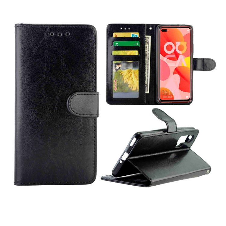 Crazy Horse Texture Leather Horizontal Flip Protective Case with Holder & Card Slots & Wallet & Photo Frame, For Huawei Nova 6