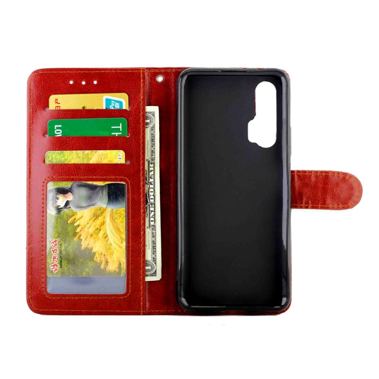 Crazy Horse Texture Leather Horizontal Flip Protective Case with Holder & Card Slots & Wallet & Photo Frame, For Huawei Nova 6