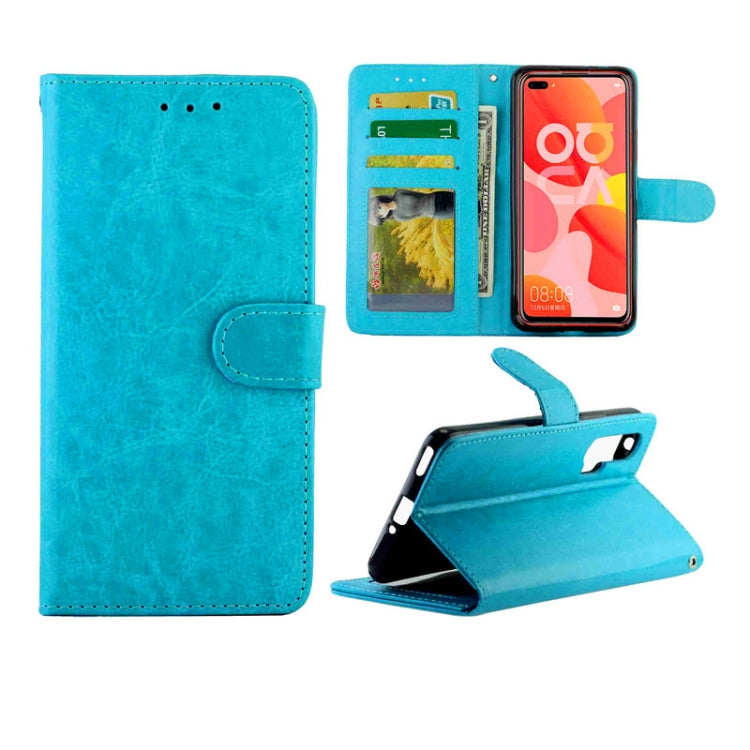 Crazy Horse Texture Leather Horizontal Flip Protective Case with Holder & Card Slots & Wallet & Photo Frame, For Huawei Nova 6