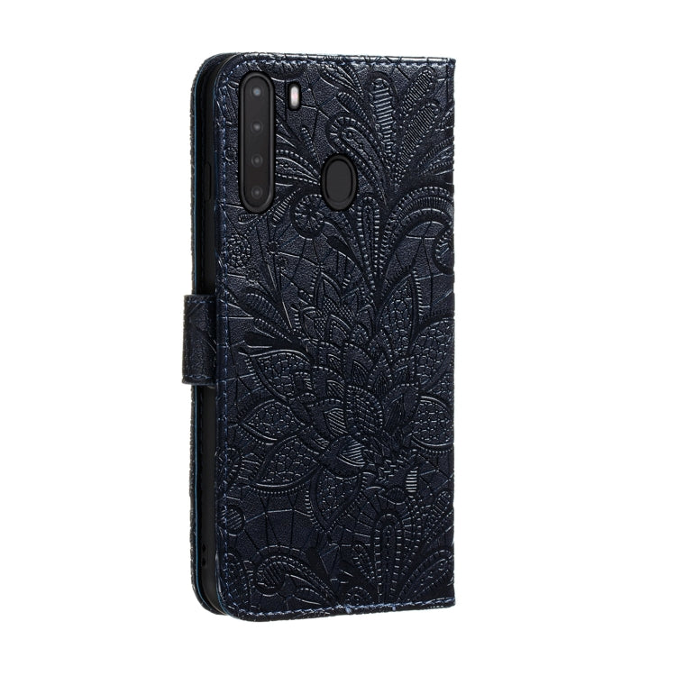 Lace Flower Embossing Pattern Horizontal Flip Leather Case with Holder & Card Slots & Wallet & Photo Frame & Lanyard, For Galaxy A21, For Moto One Hyper, For Moto G8 Power, For LG K40S, For LG K50S