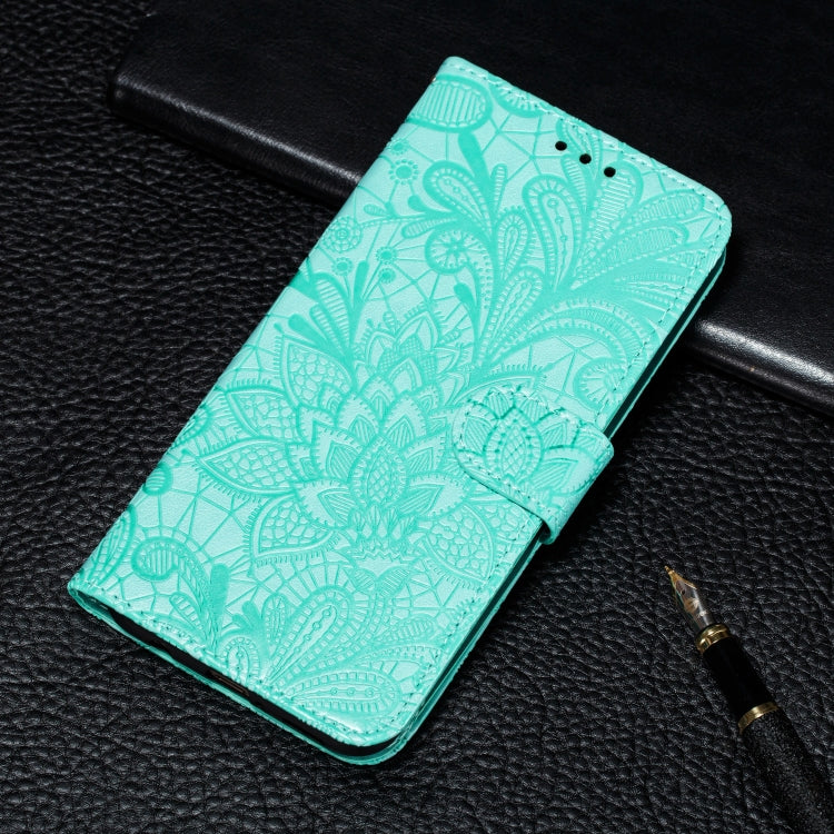 Lace Flower Embossing Pattern Horizontal Flip Leather Case with Holder & Card Slots & Wallet & Photo Frame & Lanyard, For Galaxy A21, For Moto One Hyper, For Moto G8 Power, For LG K40S, For LG K50S