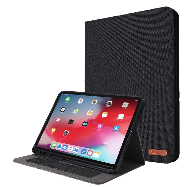 Horizontal Flip TPU + Fabric PU Leather Protective Case with Name Card Clip, For iPad Pro 11(2020)