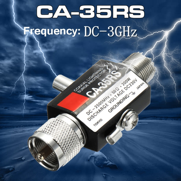 CA-35RS PL259 SO239 Walkie Talkie Radio Repeater Coaxial Lightning Antenna Surge Protector, CA-35RS