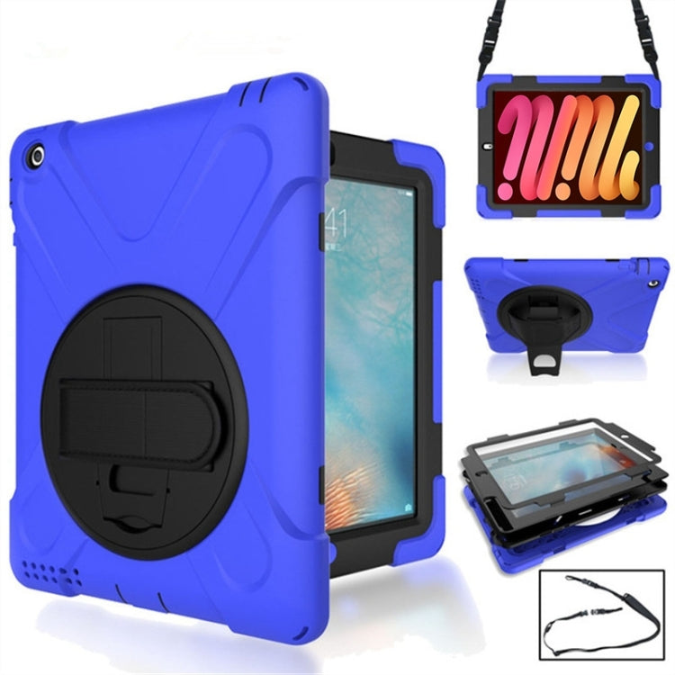 360 Degree Rotation Silicone Protective Cover with Holder and Hand Strap and Long Strap, for iPad mini 4, for iPad Pro Air 3 10.5 （2019）, for iPad Pro 11 (2018), for iPad Pro 12.9 (2018), for iPad mini 5 (2019)