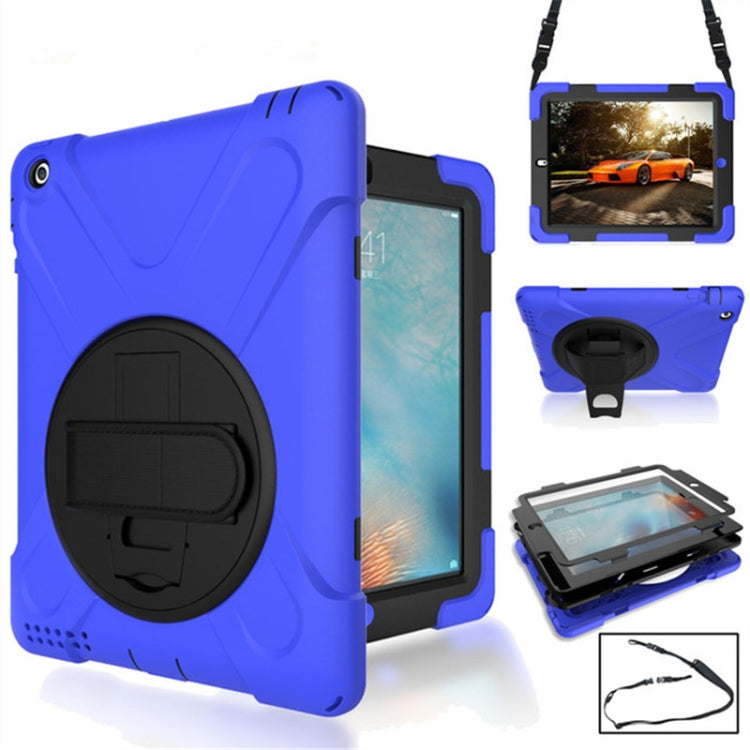 360 Degree Rotation Silicone Protective Cover with Holder and Hand Strap and Long Strap, for iPad mini 4, for iPad Pro Air 3 10.5 （2019）, for iPad Pro 11 (2018), for iPad Pro 12.9 (2018), for iPad mini 5 (2019)