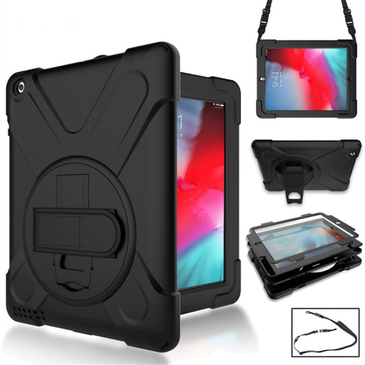 360 Degree Rotation Silicone Protective Cover with Holder and Hand Strap and Long Strap, for iPad mini 4, for iPad Pro Air 3 10.5 （2019）, for iPad Pro 11 (2018), for iPad Pro 12.9 (2018), for iPad mini 5 (2019)