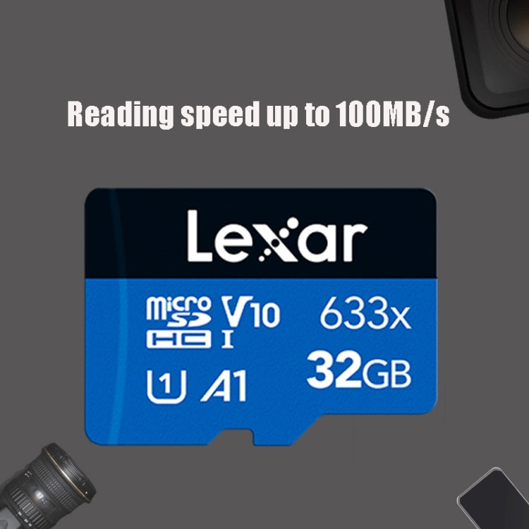 Lexar 633x 32GB High-speed Mobile Phone Memory TF Card Driving Recorder Memory Card, 32GB