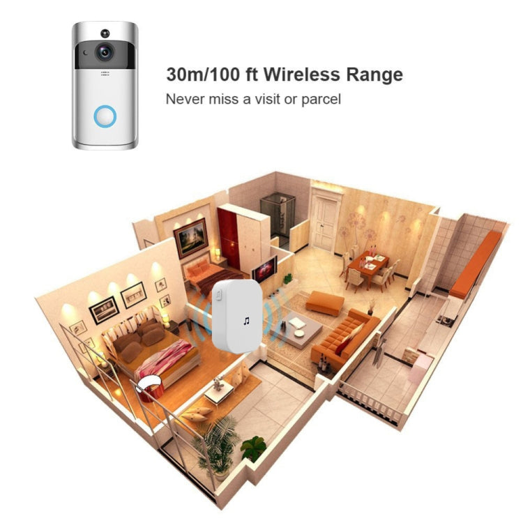 Wireless WiFi Doorbell Jingle Machine Intelligent Doorbell Voice Intercom Bell, US Plug, UK Plug, EU Plug