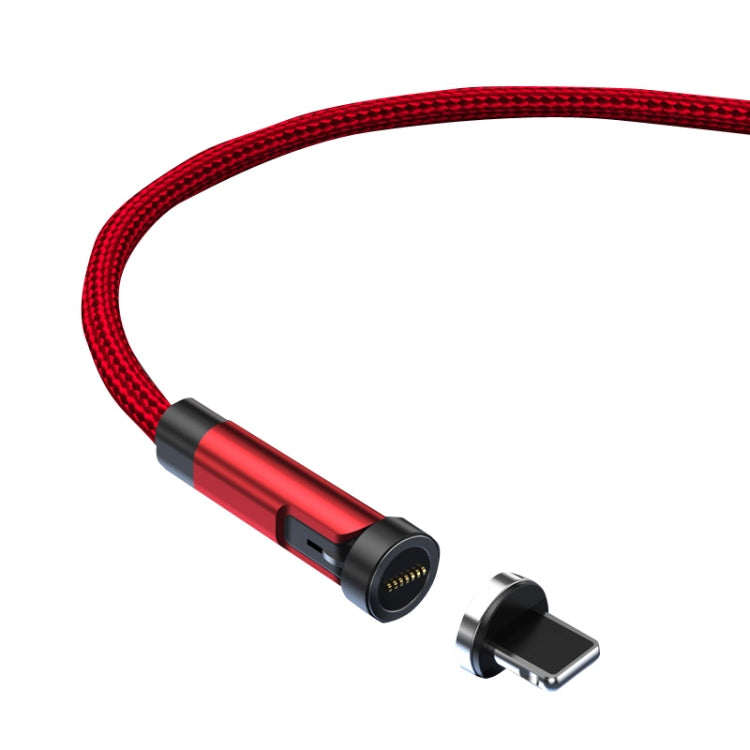 CC57 540 Degrees Rotary Magnetic Fast Charging Data Cable, 1m + 8Pin + Red, 2m + 8Pin + Red, 1m + 8Pin + Black, 2m + 8Pin + Black