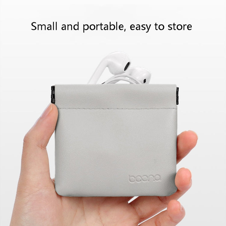 2 PCS Baona Earphone Data Cable Storage Bag Mini Portable U Disk Earphone Bag, Small, Large