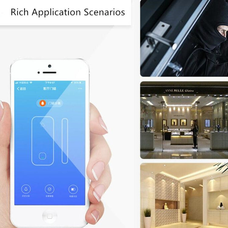 Wireless WiFi Alarm Door and Window Sensor Detection Smart Home Security Door Magnetic Switch System