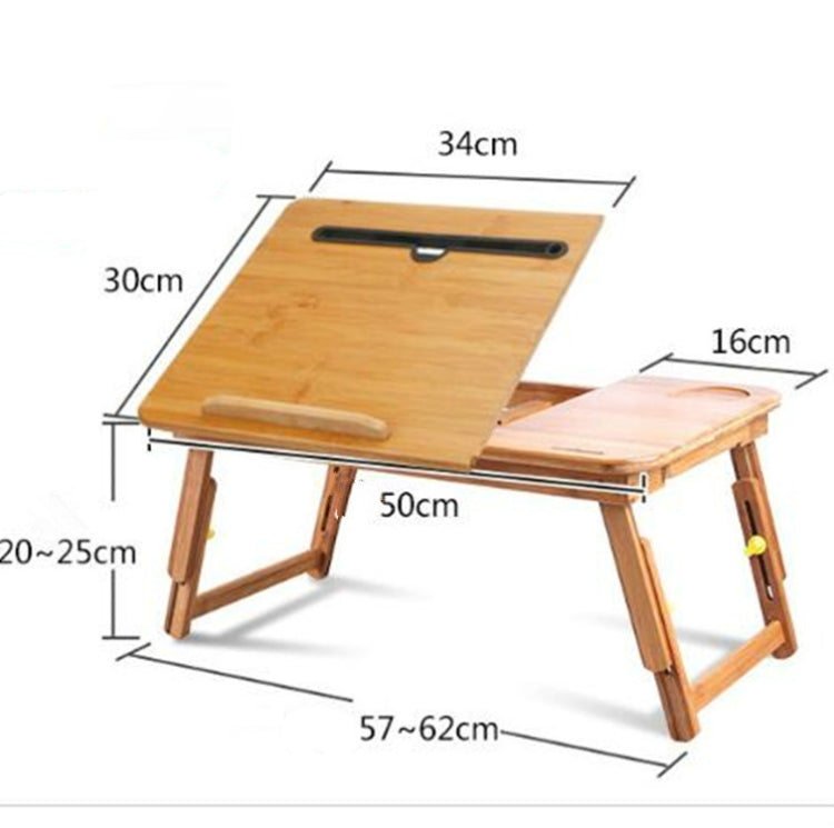 Nanzhu Folding Computer Table Bed Card Slot Laptop Table Simple Lazy Lift Computer Desk, Small 50cm, Medium 54cm, Large 72cm