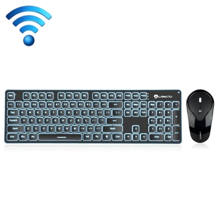 LANGTU LT600 Silent Office Punk Keycap Wireless Keyboard Mouse Set, LT600 Pink, LT600 Black, LT600 Silver