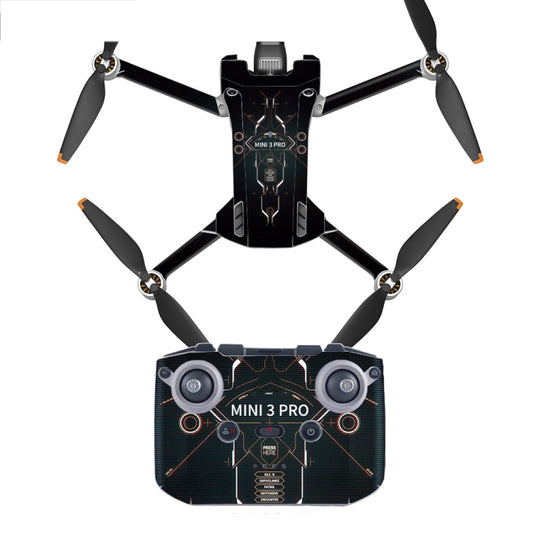 Full Surround Style Waterproof  Sticker For DJI Mini 3 Pro, RC-N1 Ordinary Version