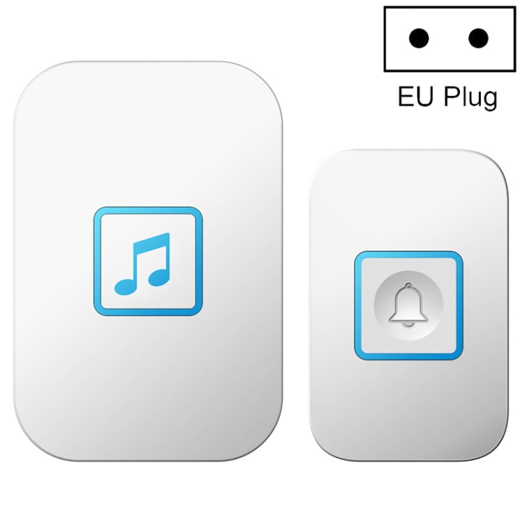 CACAZI A86 Electronic Music Remote Control Doorbell One For One AC Wireless Doorbell, US Plug, UK Plug, EU Plug