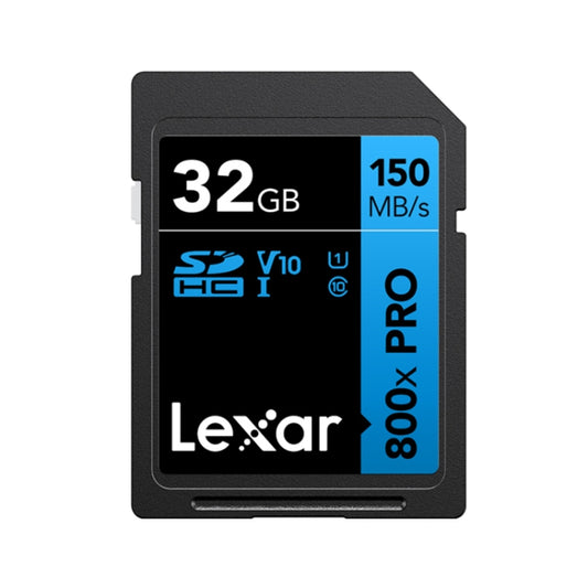 Lexar SD-800X Pro High Speed SD Card SLR Camera Memory Card, 32GB, 64GB, 128GB, 256GB