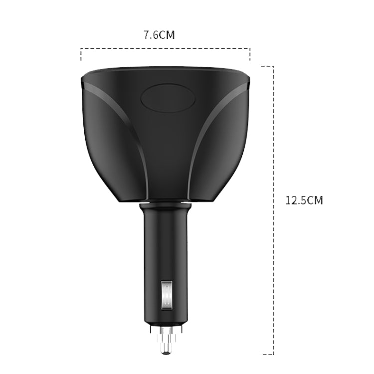 Cigarette Lighter Car Charger Dual USB QC 3.0 Dual Fast Charging 6A Car Charger, WMY-C113