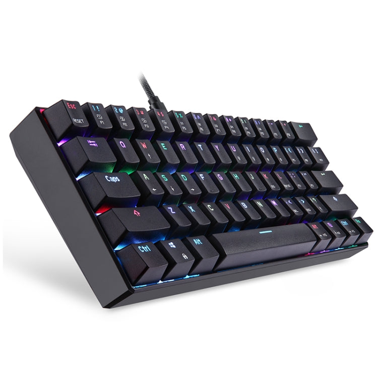 MOTOSPEED CK61 61 Keys  Wired Mechanical Keyboard RGB Backlight with 14 Lighting Effects, Cable Length: 1.5m, BOX Shaft, Green Shaft, Red Shaft