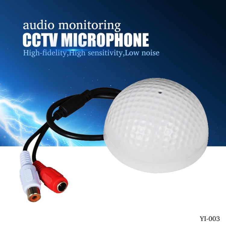 CCTV Microphone Golf Shape audio Pickup Device High Sensitivity DC12V audio Monitoring sound listening device