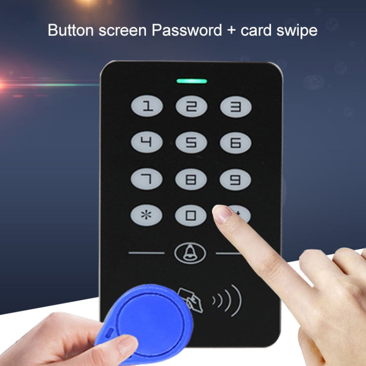 Simple IDIC Card Access Control All-in-one Machine Key Touch Access Control Controller Induction Card  Password, A1-Physical Buttons, A2-Physical Buttons, A3- Touch Button