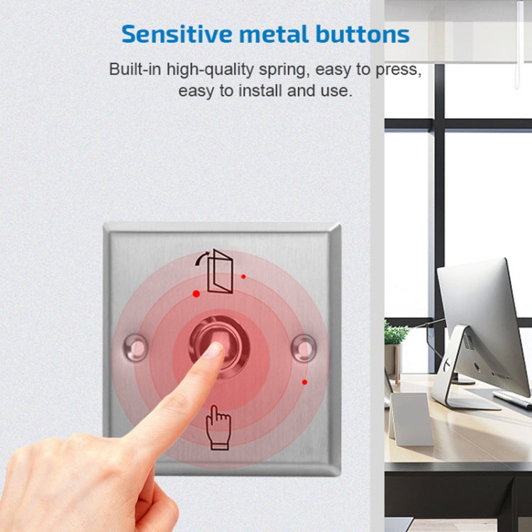 S86 Stainless Steel Exit Button 86 Metal Access Control Switch