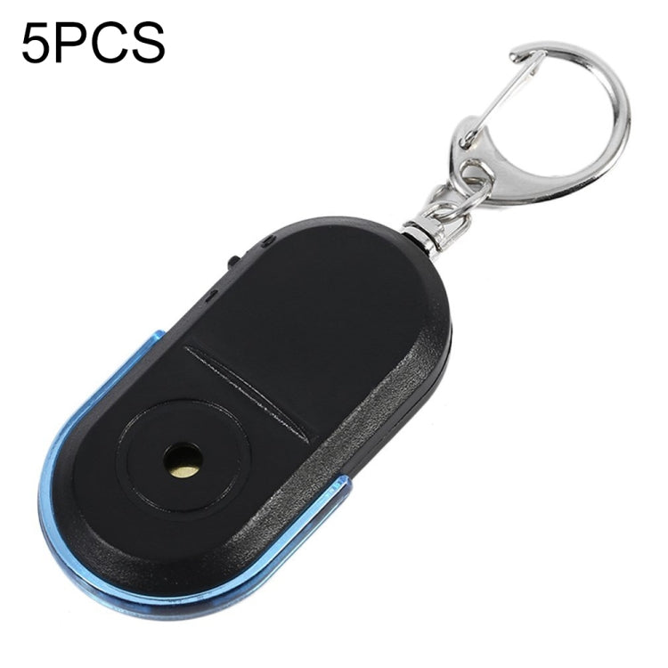 5 PCS Portable Anti-Lost Alarm Key Finder Wireless Whistle Sound LED Light Locator Finder