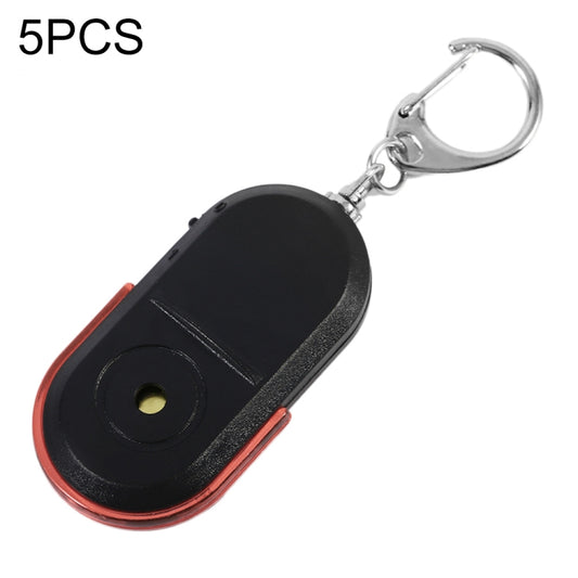 5 PCS Portable Anti-Lost Alarm Key Finder Wireless Whistle Sound LED Light Locator Finder