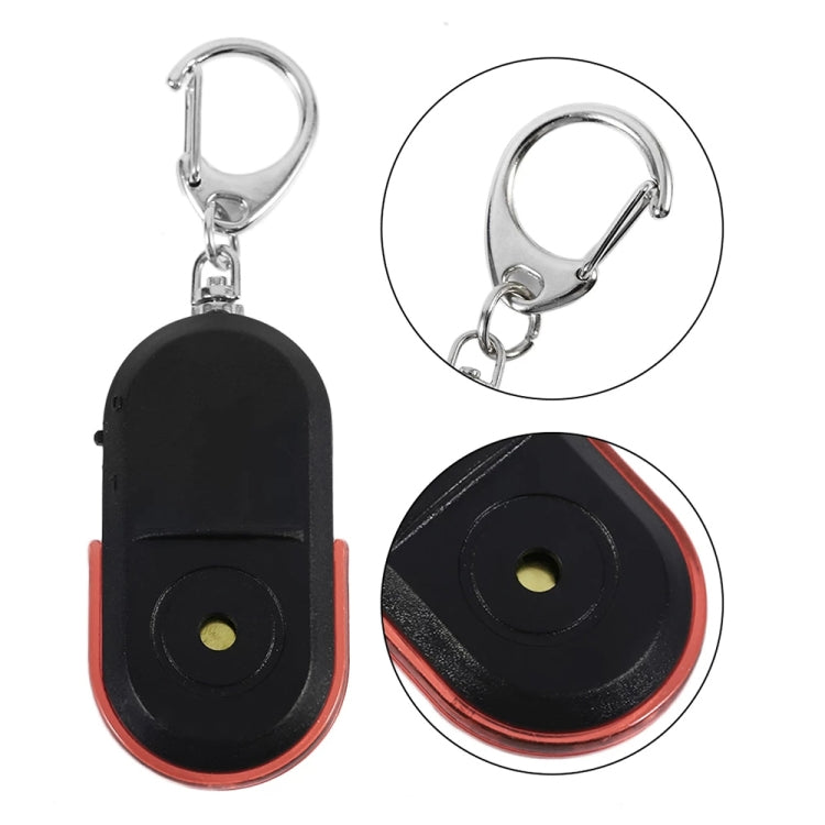 5 PCS Portable Anti-Lost Alarm Key Finder Wireless Whistle Sound LED Light Locator Finder