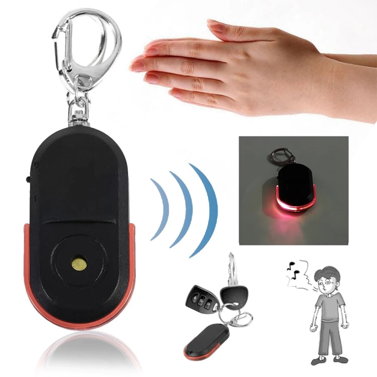 5 PCS Portable Anti-Lost Alarm Key Finder Wireless Whistle Sound LED Light Locator Finder