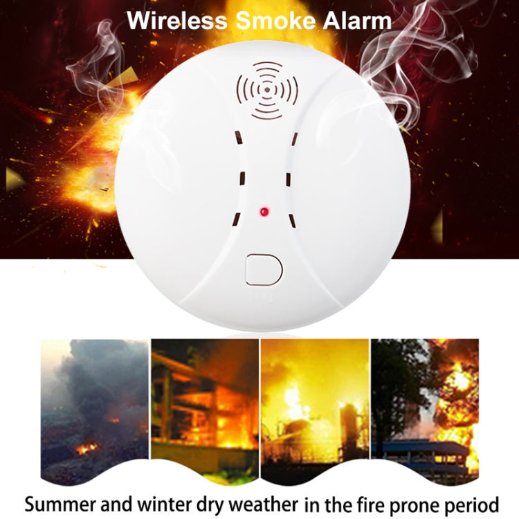 Wireless Fire Sensor Protection Smoke Detector Home Security Alarm Systems