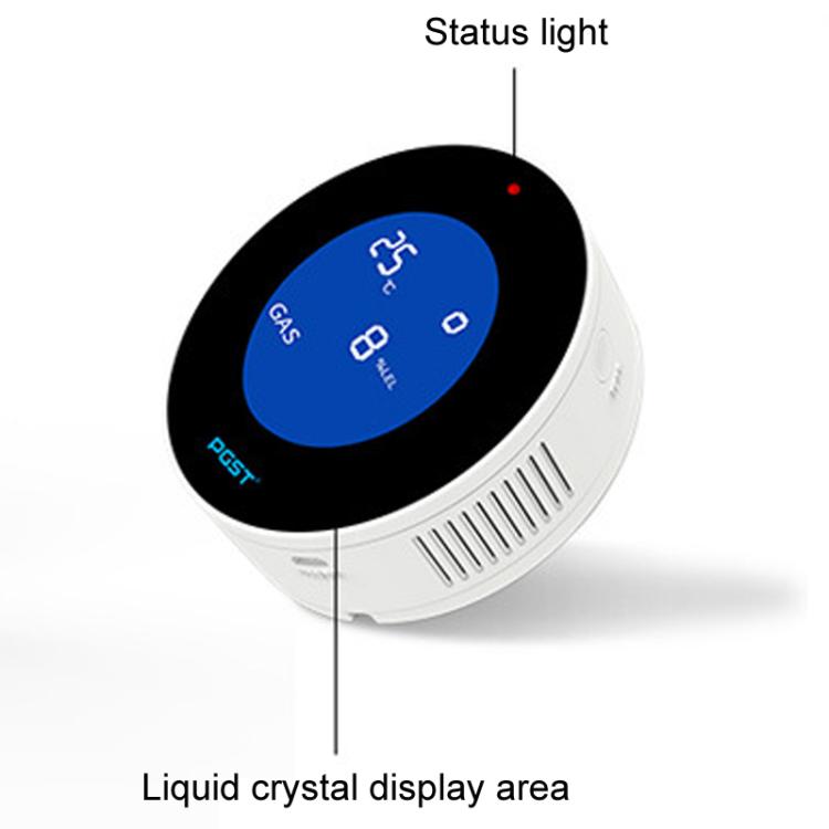 Wireless Gas Detector Alarm Leakage Sensor Natural Gas Leak Detector, Common On-site Audible and Vision Alarm, WiFi On-site Alarm+APP Control, Voice On-site Alarm+APP Control+Voice