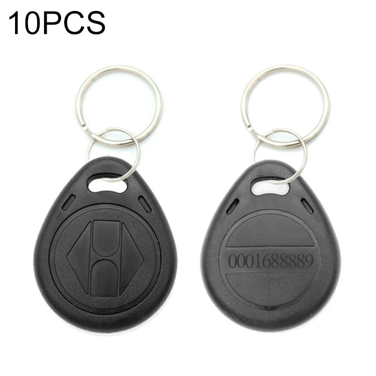 10 PCS 125KHz TK/EM4100 Proximity ID Card Chip Keychain Key Ring