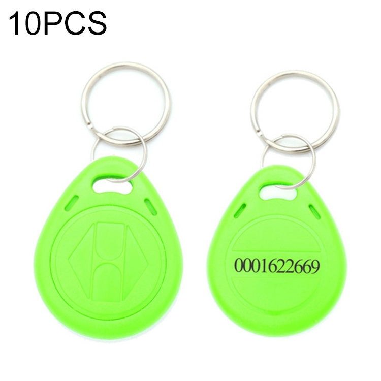 10 PCS 125KHz TK/EM4100 Proximity ID Card Chip Keychain Key Ring