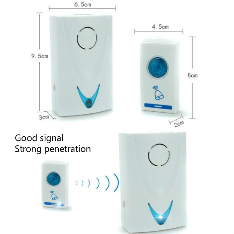 AST-15 Home Wireless Doorbell 1 In 1 Long-Distance Remote Control Electronic Doorbell Old Pager