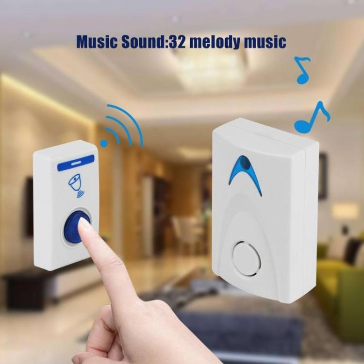 AST-15 Home Wireless Doorbell 1 In 1 Long-Distance Remote Control Electronic Doorbell Old Pager